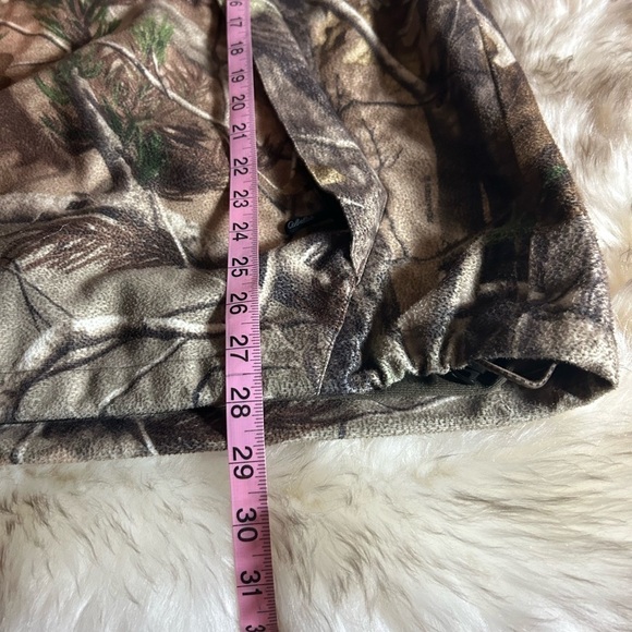 Cabelas Dry Plus Men’s Large Hood Pullover Half Zip Camouflage Jacket, Pockets - Picture 10 of 12